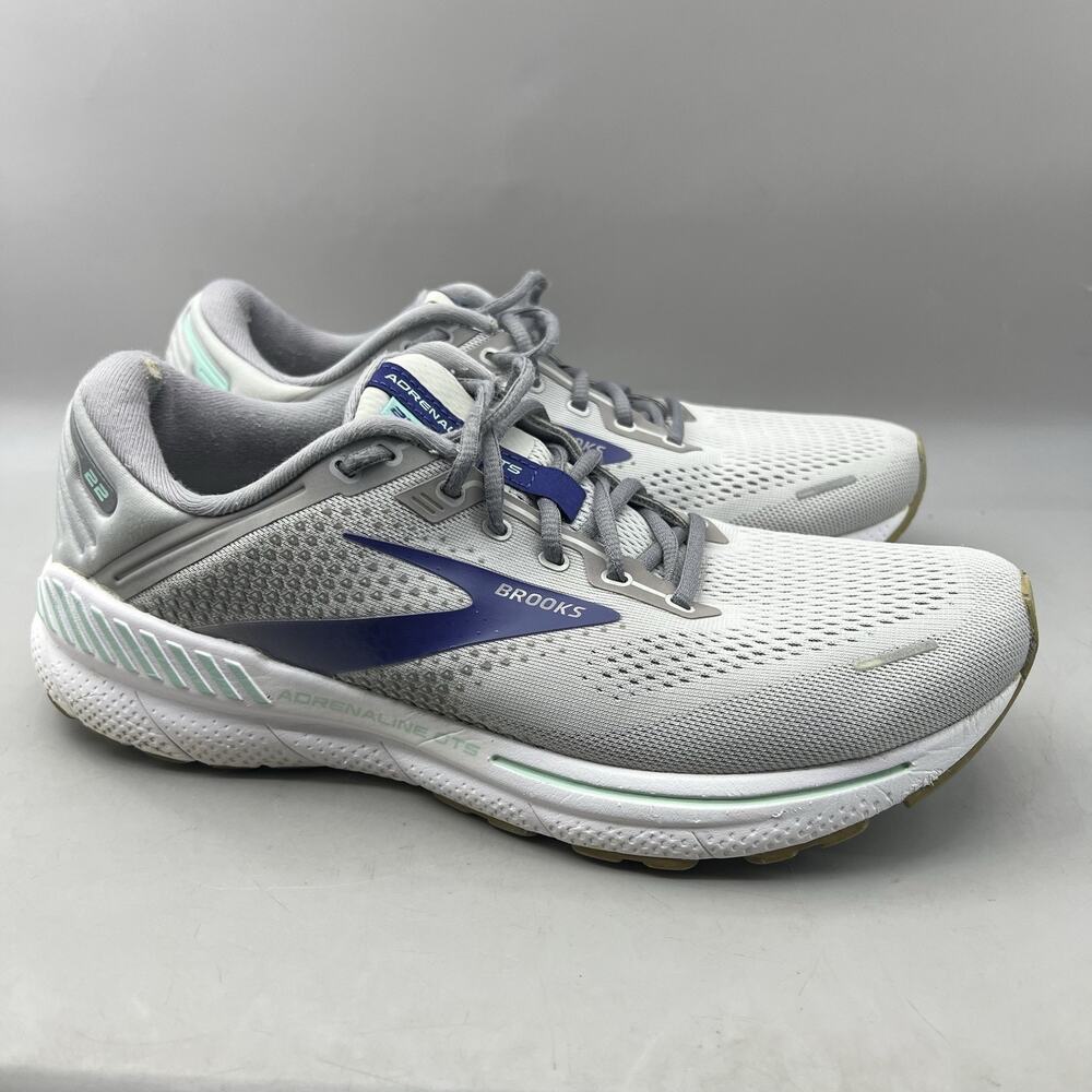 Brooks Adrenaline GTS 22 Running Shoes Men's 10, Women's 11.5 AA Gray Sneakers